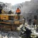 Rusun di Aleppo Suriah Runtuh, Tewaskan 16 Warga