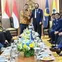 Sambangi Airlangga, Surya Paloh Ingin Jaga Kondusivitas Kabinet Jokowi