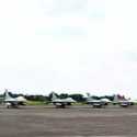 Jelang HUT TNI AU, 11 Pesawat Tempur F-16 Tiba di Lanud Halim Perdanakusuma