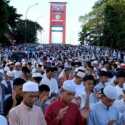 Masjid Agung Palembang Besok Gelar Shalat Idul Fitri, Polisi Tutup Jembatan Ampera