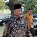 Kenakan Batik Hitam, Presiden PKS Tiba di Rumah Din Syamsuddin