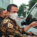 Diperiksa 7 Jam, Sekjen DPR RI Indra Iskandar Kocar-kacir Hindari Wartawan di KPK
