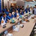 Kompak Berkemeja Putih, DPP Gerindra Sambangi Markas Biru PAN di Mampang