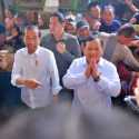 Didampingi Prabowo, Jokowi Blusukan di Pasar Bululawang Malang