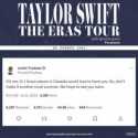Di Twitter, PM Trudeau Minta Taylor Swift Tambah Kanada untuk The Eras Tour