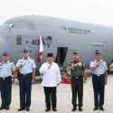 Menhan Prabowo Serahkan Satu Super Hercules C-130J untuk TNI AU