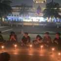 Di Bandung, Mahasiswa Nyalakan Lilin Dukung Firli Bahuri Lawan Penzaliman