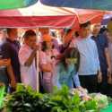Gibran Blusukan ke Pasar Wae Kesambi, Pedagang Senang