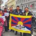 Diaspora Tibet Gelar Aksi Unjuk Rasa di Depan Kantor Kedubes China