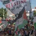 Demonstrasi Solidaritas untuk Palestina Menggema di 52 Kota di Maroko