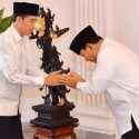 Kompak Berbusana Putih, Prabowo Sambangi Jokowi di Hari Kedua Lebaran