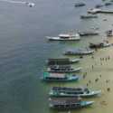 Polairud Lampung Pantau Destinasi Wisata Pantai Via Drone