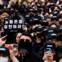 Diiringi Musik K-pop, Ribuan Karyawan Samsung Demo Tuntut Kesetaraan Upah
