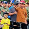 Akhir Pekan, Jokowi Momong Cucu di CFD