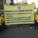 Hanya Belasan Kader Golkar yang Demo Dorong AGK