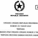 Nomenklatur Baru: Pemenang Pilkada DKI Disebut Gubernur DKJ