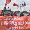 Partai Buruh Geruduk Kantor Bahlil Protes LPG 3 Kg Langka