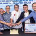 Pelita Air Resmikan Penerbangan Internasional Perdana ke Singapura