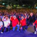 Padi Reborn dan Ribuan Warga Bersenandung Lagu Kebangsaan di Pesta Rakyat IKN