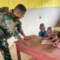 Anak-anak SD di Boven Digoel Antusias Ingin jadi TNI