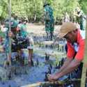 TNI Bareng Warga Lestarikan Ekosistem Mangrove di Tidore