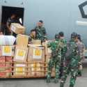 TNI Terapkan Sistem Airdrop Suplai Bantuan Pengungsi di Sumut