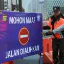 Dishub Atur Lalin Jaga Kelancaran Milad Jakmania di Monas