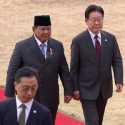 Prabowo Disambut Upacara Kenegaraan Saat Tiba di Blue House Korsel