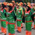 Ribuan Petugas Jaga Kebersihan Jakarta saat May Day