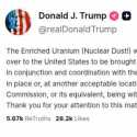 Trump Buka Opsi soal Penghancuran Nuklir Iran