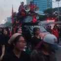 Massa Buruh Demo di DPR Bubarkan Diri dengan Tertib