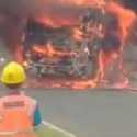 Ini Cerita Penumpang Selamat dari Bus ALS Terbakar di Sumsel