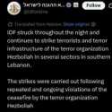 Israel Bom Lebanon Selatan, 16 Tewas di Tengah Sengkarut Gencatan Senjata