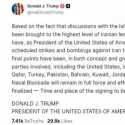 Trump Berubah Haluan Lagi, Serangan ke Iran Dibatalkan di Menit  Terakhir