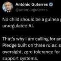 PBB Desak Aturan Global AI, Guterres: Jangan Jadikan Anak Kelinci Percobaan