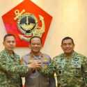 Kapolda-Pangdam Jaya Kunjungi Pangkormar di Mako Marinir