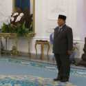 Prabowo Pimpin Upacara Praspa TNI-Polri di Istana Merdeka