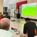 Abdul Mu'ti dan Rektor UMJ Nobar Prancis vs Spanyol Bareng Mahasiswa
