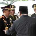 Momen Kebersamaan Presiden, Kapolri dan Panglima TNI saat Upacara Praspa di Istana