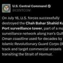 AS Hancurkan Menara Pengawas Iran Dekat Selat Hormuz