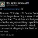 Amerika Serang Basis Rudal Iran di Selat Hormuz