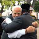 Prabowo dan Modi Berpelukan Erat Jelang Upacara Penyambutan Istana