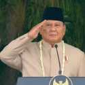 Prabowo Pimpin Upacara Penurunan Bendera Sang Merah Putih di Istana Merdeka