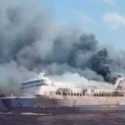 KMP Mutiara Sentosa 2 Terbakar di Laut