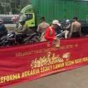 Puluhan Massa Gelar Aksi Tolak UU Reforma Agraria Ala Prabowo