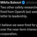 OpenAI Bantah Pecat Tiga Peneliti karena Kritik Keselamatan AI