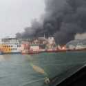 KMP Batumandi Terbakar Sebelum Sandar di Merak