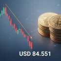 Laju Bitcoin Tertahan, Harga Turun ke 84.551 Dolar AS
