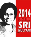 Pendukung Sri Mulyani Bagi-bagi Stiker 2014