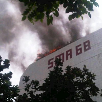 SMA 68 TERBAKAR